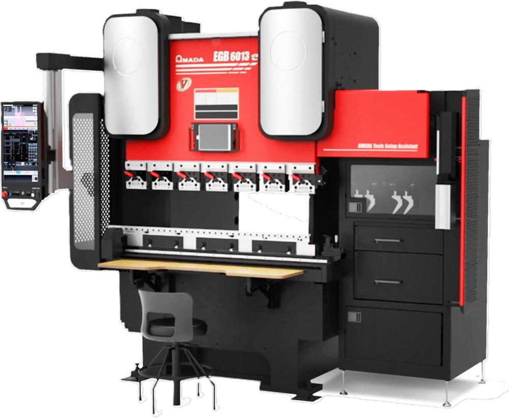 Compact electrical press brake acceptable for fabricating small sheet metal components