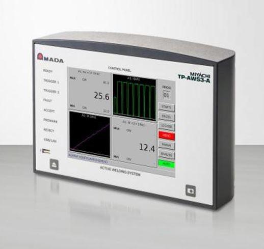 Touchscreen panel obtainable in two sizes for weld monitoring